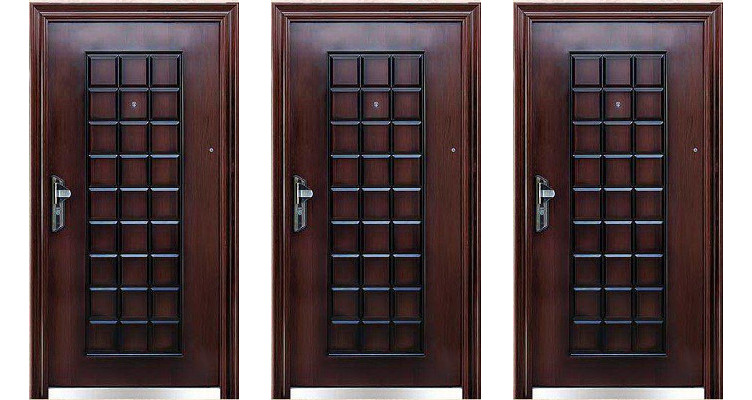 درب ضد سرقت چینی 27 قاب رویه فلزی