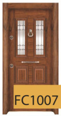 درب ضد سرقت گردویی مدل FC1007