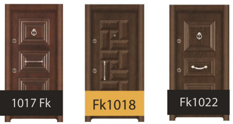 درب های ضد سرقت روکش طبیعی راش مدلهای FK1017-1018-1022-1025
