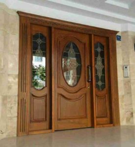 درب لابی چوبی مدرن