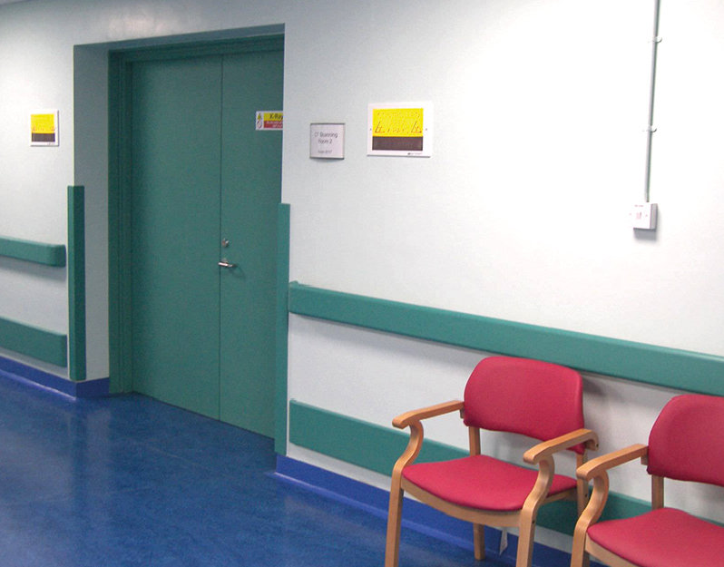 درب های بادبزنی ضد حریق بیمارستانی