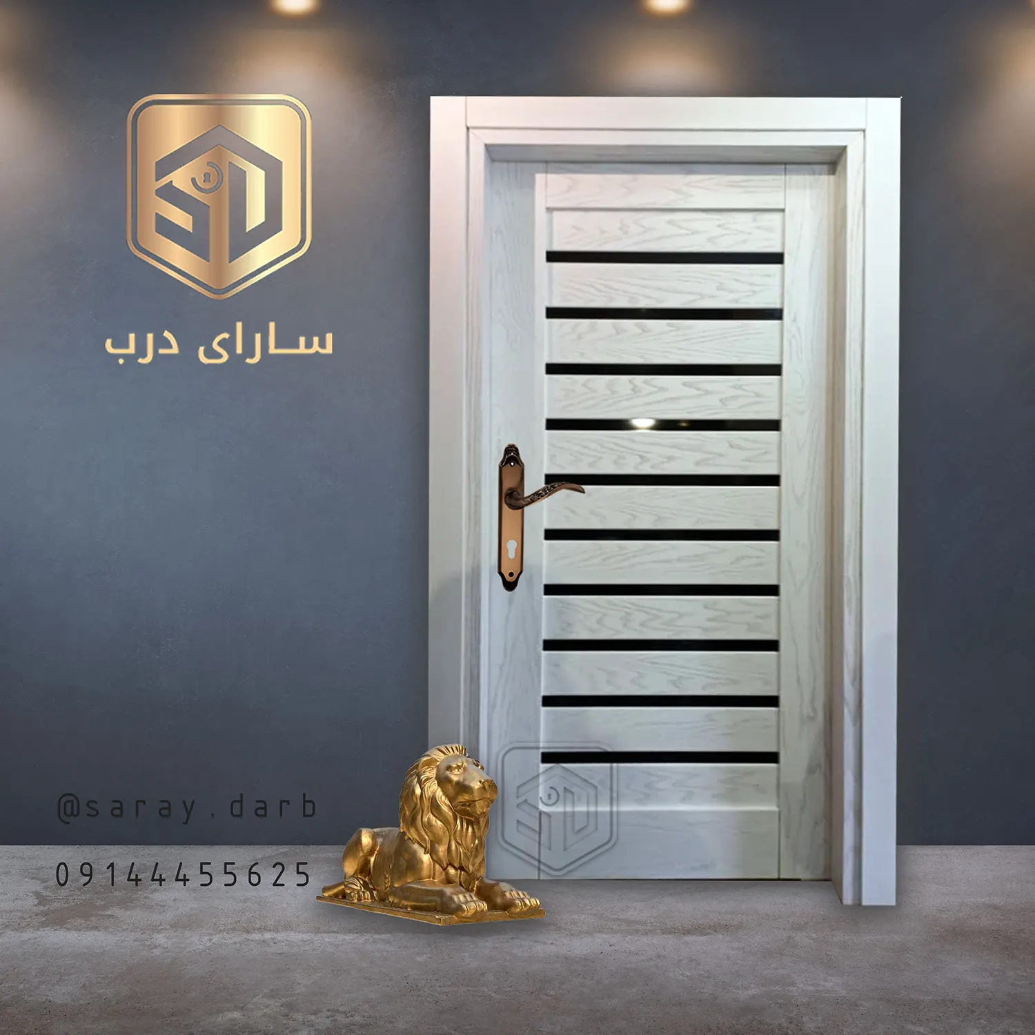 درب ام دی اف با روکش چوب