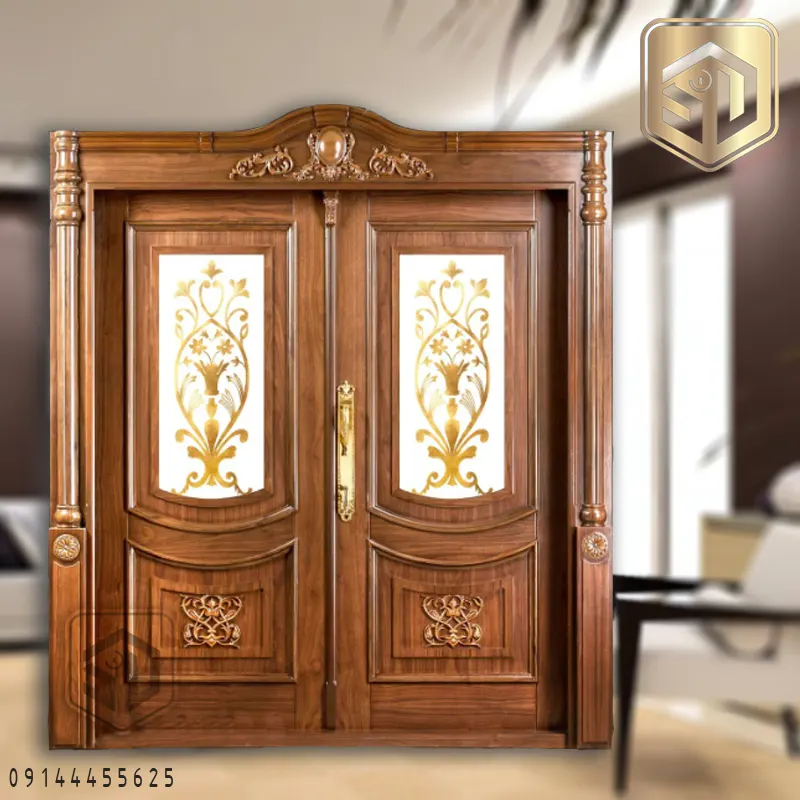 درب ضد سرقت روکش چوب گردو آمریکایی