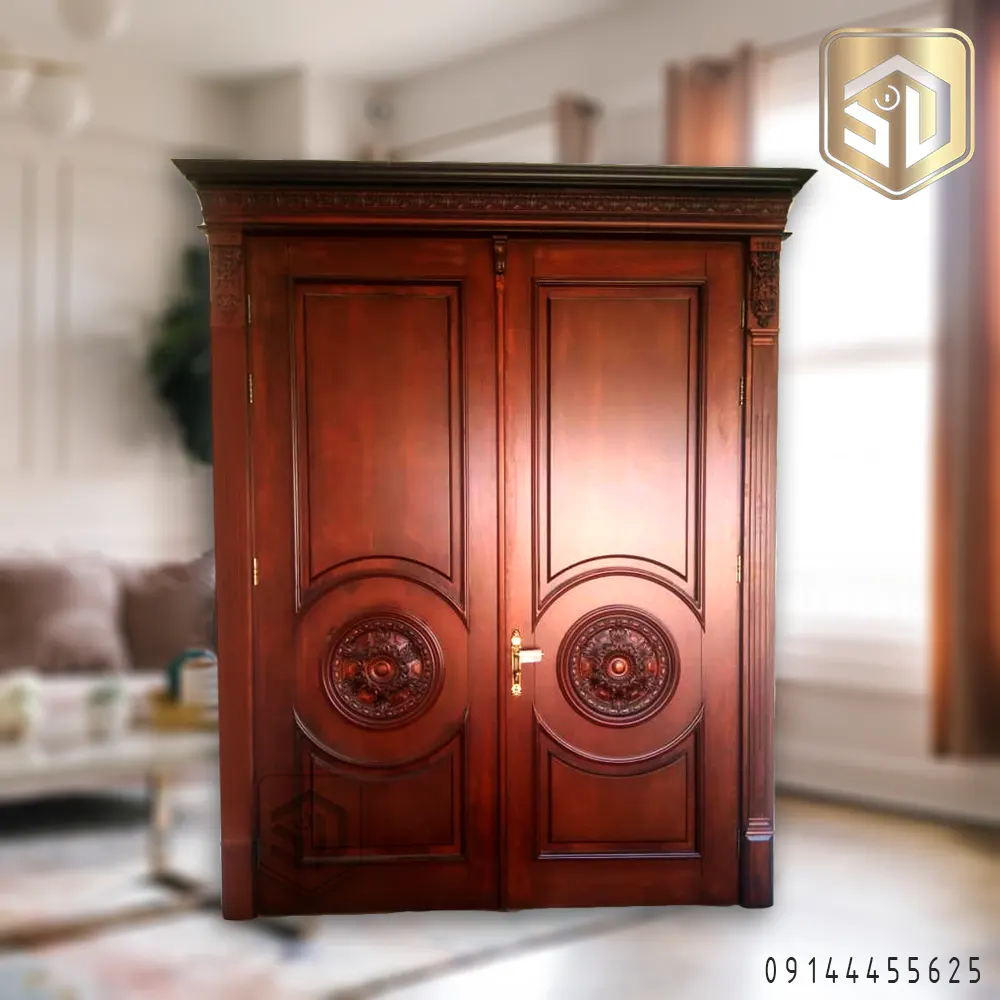 درب ضد سرقت روکش چوب گردو آمریکایی