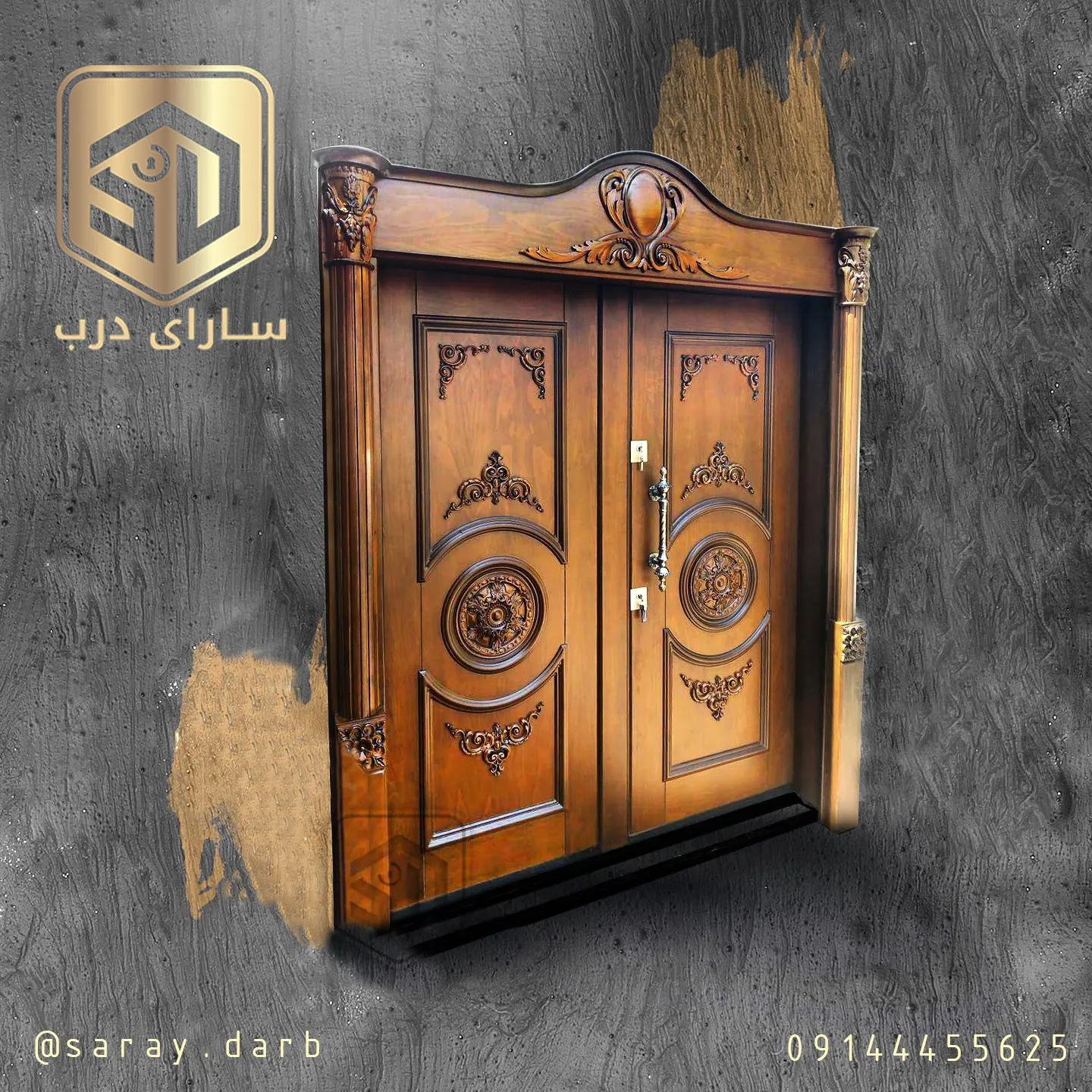 فروش درب ضدسرقت چوبی لوکس